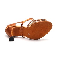 1035 Zapatos de baile latino de satén de seda para mujer Zapatos de salón