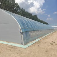 Abri ovale galvanisé à chaud pour l'élevage de bétail, serre d'élevage agricole