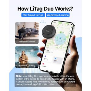 MiLi Tracker, Paquete de 4 Localizadores de Llaves, Localizador de Objetos para iOS y Android, Control por Aplicación, Rastreo en Tiempo Real - Product Image 2