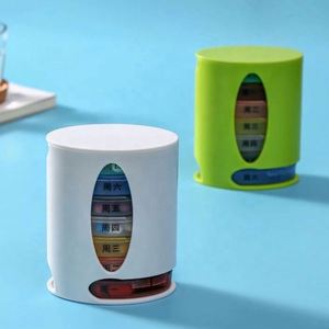 Boîte de rangement de haute qualité à 28 compartiments en PP, boîte à pilules pour 7 jours - Product Image 4