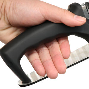 Household Kitchen 3-Stage <b>Knife</b> Sharpener Stainless Steel Manual Multi-Grit Portable Diamond Sharpening <b>Tool</b> - Product Image 4
