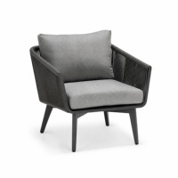Ensemble de canapés modulaires d'extérieur SUNYARD de qualité commerciale en osier tressé résistant aux intempéries pour terrasse, café, restaurant, jardin