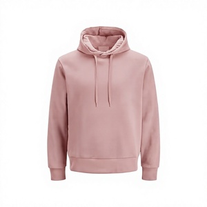 เสื้อสเวตเชิ้ตมีฮู้ดสีแดงล้วนสำหรับผู้ชาย ทรงปกติ สวมใส่สบาย มีเชือกผูก - Product Image 2