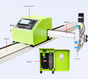 Nouvelle machine de découpe laser à fibre portable 3 axes TPL2025Q, système 600-2000W, compatible DXF/AI/LAS/G-CODE, pour la découpe de métaux/acier - Product Image 2