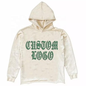 Vente Chaude : Sweat-shirts pour hommes personnalisés sans cordon <span class=keywords><strong>de</strong></span> serrage, avec impression 3D en relief et ourlet brut tendance - Product Image 2