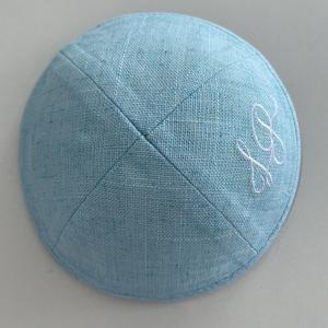 Yamulkas brodées en lin, Kippas et Kippot gratuits pour hommes et enfants, pour mariage <span class=keywords><strong>juif</strong></span>, tradition juive et Bar Mitzvah - Product Image 5