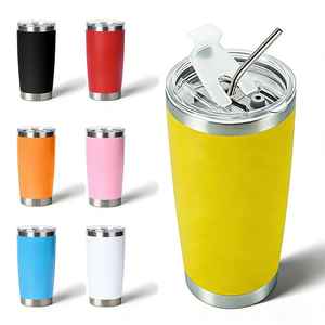 Produits les plus vendus 2026 – Gobelet isotherme personnalisé de 20 oz avec paille en acier inoxydable – Tasse thermique en verre de 20 oz - Product Image 1