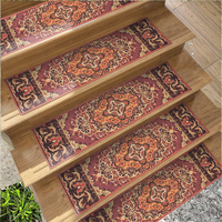 Tapis imprimé sur mesure en imitation cachemire, polyester, style bohème, à poils moyens, épais, adapté aux animaux domestiques, fabriqué à la machine, pour salon