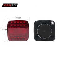 DC 12v 24 Volts Universel 20 Leds carré Ambre Rouge Sans Fil Remorque Camion Lumières Rechargeable Led Magnétique Camion Led Feux Arrière
