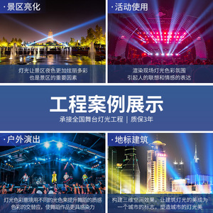 ไฟส่องพื้นผิวแบบโฟกัส COB 300W ยี่ห้อเจียชวง กันน้ำ สำหรับใช้งานกลางแจ้ง แสงส่องเวที แสงตกแต่งภูมิทัศน์ - Product Image 4