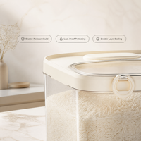 Boîte de rangement hermétique pour riz, farine et autres céréales, résistante à l'humidité et aux insectes, idéale pour les coins