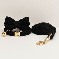 Collier pour chat personnalisable de qualité fiable, multicolores, gravables, style luxueux, mignon, avec clochette