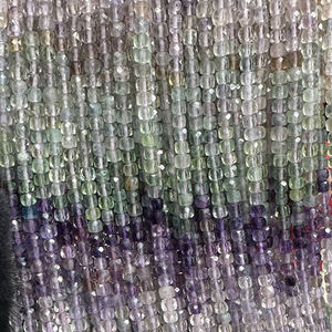 Perles en <span class=keywords><strong>pierre</strong></span> semi-précieuse naturelle <span class=keywords><strong>de</strong></span> haute qualité en gros 4x4mm perles cubes en amazonite à facettes carrées pour la fabrication <span class=keywords><strong>de</strong></span> bijoux (AB2129) - Product Image 4