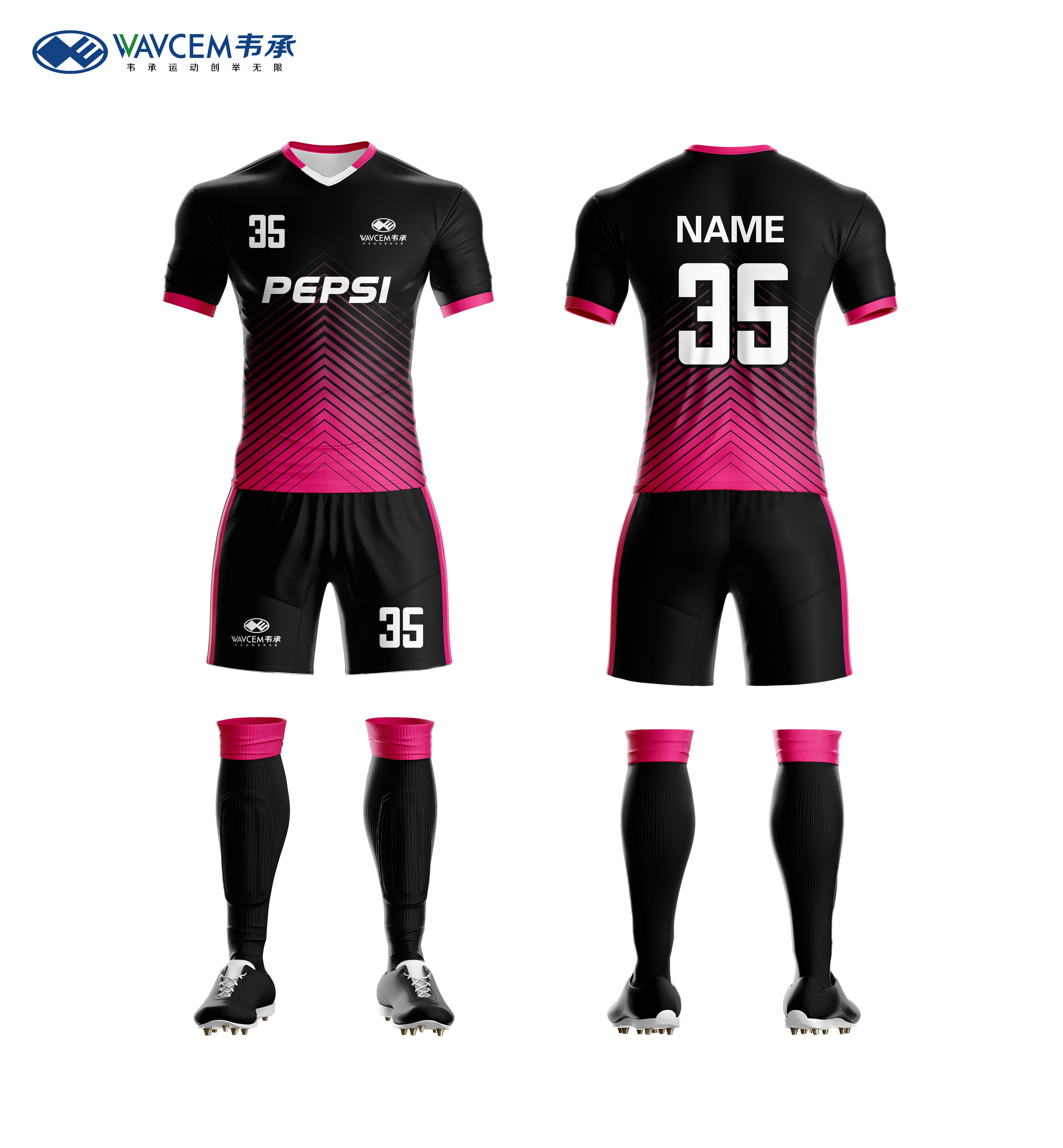 Black Pink Purple