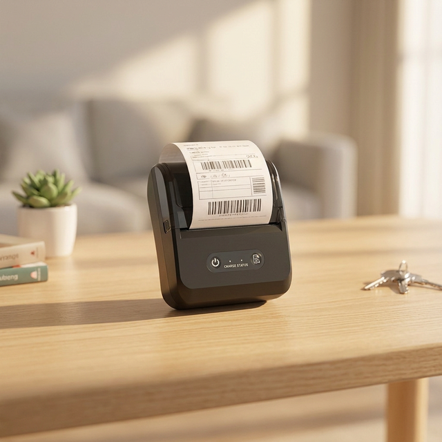 Portable Mini Thermal Receipt Printer Handheld for Bluetooth Connection for Mobile Devices Wireless Receipt  Printer