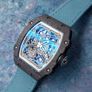 Reloj de Buceo Mecánico Automático para Hombre RM6702 de Lujo OEM, Cristal de Zafiro, Resistente al Agua 100m, Correa de Goma, Fibra de Carbono de 7.8mm - Product Image 1