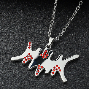 Collares de acero inoxidable personalizados para niños, collares a la moda para mejores amigas, <span class=keywords><strong>2022</strong></span> - Product Image 5
