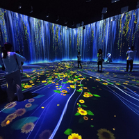 Projection d'expérience immersive 3d Système holographique Cartographie Capteur de projection multicanal Projection interactive du sol