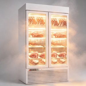Congelador de carne de doble puerta con control digital de temperatura y diseño de enfriamiento ventilado para restaurante, carnicería y almacenamiento de carne. - Product Image 5