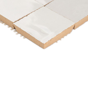 Piastrella Zellige Bianca 25x25 Cm Smaltata con Bordi Irregolari - Product Image 3