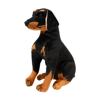 Simulation Armée Chiens Mignon Rottweiler Animal Doux Chien En Peluche Jouet Décor À La Maison Cadeau Pour Enfants Cadeaux D'anniversaire