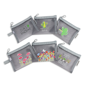 Mini lưới Dây Kéo Túi mỹ phẩm Pouch với logo nhỏ Túi du lịch lưu trữ túi, vẻ đẹp trang điểm son môi phụ kiện lưu trữ - Product Image 1