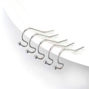 Ganchos para pendientes de acero inoxidable 304 con cuentas, ganchos de bola para la fabricación de pendientes DIY, accesorios de joyería - Product Image 4