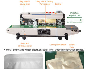 Máquina selladora de bolsas de plástico continuo, horizontal, de alta calidad - Product Image 4