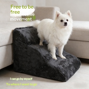 Evcil Hayvan Merdiveni Köpek Merdiveni Sünger Dolgulu Çıkarılabilir ve Yıkanabilir Eğimli Basamaklar Küçük Yaşlı Köpekler için Merdiven - Product Image 2