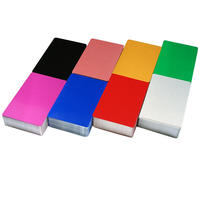 0,21 mm 0,45 mm dikke blanco aluminium visitekaartjes met aangepast logo, premium metalen visitekaartjes, matte spiegelafwerking voor lasergravering