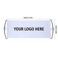 Bannière rétractable personnalisée avec logo imprimé UV, drapeau déroulant portable pour activités promotionnelles