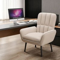 Chaise de bureau ergonomique moderne pour la maison, confortable pour une utilisation prolongée, idéale pour les dortoirs et les chambres, avec accoudoirs réglables