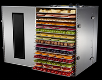 Voedseldroogmachine Voedseldroger 10 Trays Roestvrijstalen Mini Voedseldehydrator