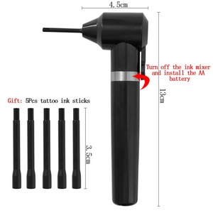 Herramienta Mezcladora de Tinta para Tatuajes de Acero Inoxidable, Mezclador de Pigmentos Desechable, Herramienta Auxiliar para Uso en Estudios de Tatuajes - Product Image 2