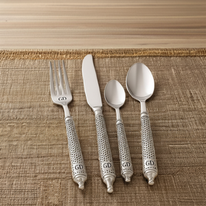 Ensembles de couverts en métal de styles européens et ensembles de couverts de fête en métal inoxydable, ensembles de couverts en or mat pour mariage et location - Product Image 1