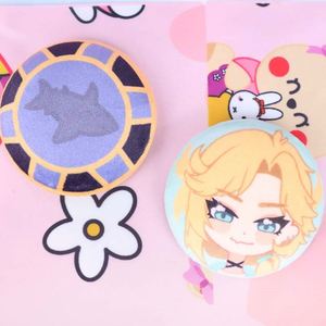Custom Tinplate Soft Plush <b>Button</b> Badge Name Tin Pin Wholesale Logo Offset Printing Business Gifts Romantic <b>Metal</b> Crafts for - Product Image 3