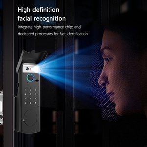 Tuya étanche <span class=keywords><strong>avec</strong></span> RimLock électronique intelligent pour portes extérieures Serrure de <span class=keywords><strong>porte</strong></span> intelligente électrique numérique à double <span class=keywords><strong>code</strong></span> d'empreintes digitales - Product Image 5