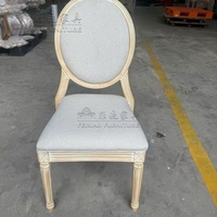 Chaise de mariage en résine style crème français, chaise de banquet sculptée pour événements, hôtels, restaurants et mobilier de maison