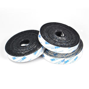 Rollo de cinta de gancho y bucle autoadhesivo, cinta de sujeción personalizada, tira de Velcroes, telas de nailon, adhesivo, Velcroes adhesivos fuertes - Product Image 4