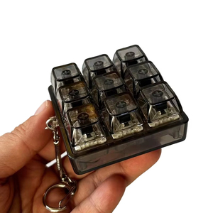 Jumon Boba 4-Button Russian Strip ABS LED Light Sound Anime Souvenir Keychain Portable <b>Stress</b> Relief Pendant Keyring GM-12 - Product Image 5