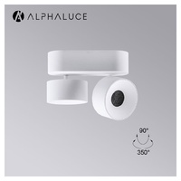 Spot encastré anti-éblouissement IP44 en aluminium GX53, orientable, pour comptoirs de montres et intérieurs résidentiels