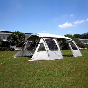 Camping <b>tent</b> extended type easy setup 4-5 person Camptown OBERON Duralumin <b>pole</b> camping <b>tent</b> black coated large space 4 seasons - Product Image 1