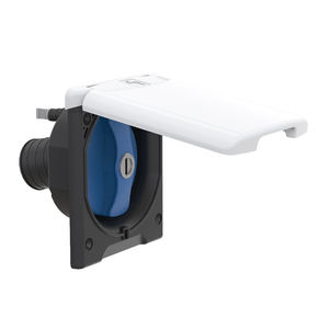 Tapa de Entrada de Agua por Gravedad para Autocaravana, Caravana, RV, con Cierre, Impermeable IP44, Material ABS, Blanco/Negro - Product Image 2