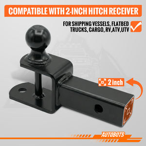 <span class=keywords><strong>Attelage</strong></span> de remorque forgé en acier au carbone de 2 pouces carré avec <span class=keywords><strong>boule</strong></span> de 2 pouces, 3500 lb pour VR, VTT, UTV, remorquage tout-terrain, support de <span class=keywords><strong>boule</strong></span> d'<span class=keywords><strong>attelage</strong></span> - Product Image 4