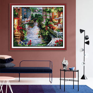 Kits de Ponto Cruz DIY com Padrão Pré-Impresso para Decoração de Casa, Tecido 14CT para Artesanato de Bordado - Product Image 2