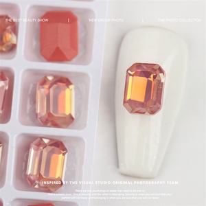 K9 lujo cristal rojizo <span class=keywords><strong>Pastel</strong></span> Mocha <span class=keywords><strong>uñas</strong></span> piedras alta calidad 3D diamante vidrio calcomanías amor corazón diamantes de imitación arte de <span class=keywords><strong>uñas</strong></span> - Product Image 3