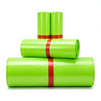 Sacs d'expédition et de messagerie personnalisés en polyéthylène vert, imperméables et durables, imprimés pour l'envoi de vêtements