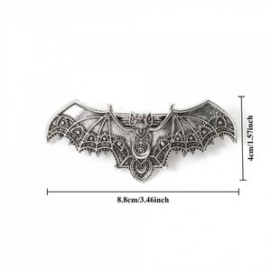 Pince à cheveux gothique chauve-souris Viking, motif ajouré exquis, style rétro gothique, accessoire de coiffure personnalisé et tendance - Product Image 4