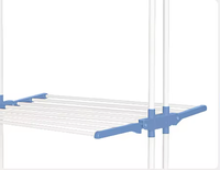 Séchoir à linge à 4 niveaux extensible et pliable, séchoir à linge sur pied, séchoir à serviettes