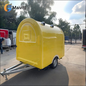 Equipo completo Mini Yellow <span class=keywords><strong>Hot</strong></span> Dog Burger Food Trailer Personalizado Mini Kitchen Food Truck - Product Image 3